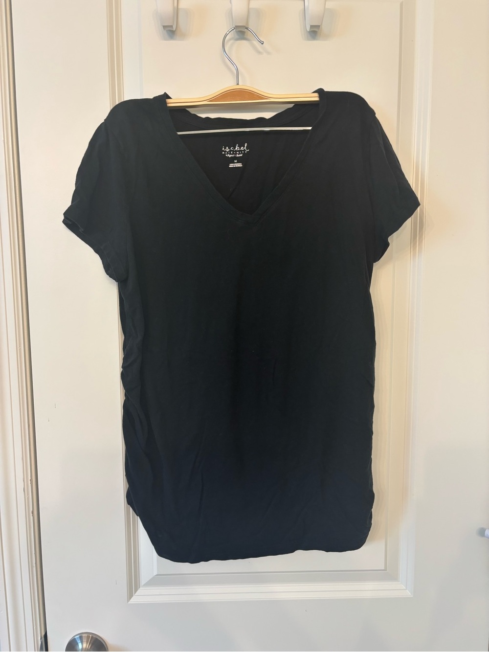 Set of 3 maternity  V-Neck Tee - Black, Gray, Wine
